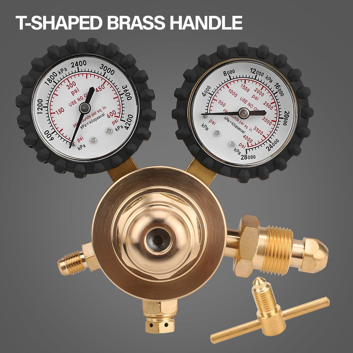 Tutor Auto regulator with debris-filter structure protects the gauge