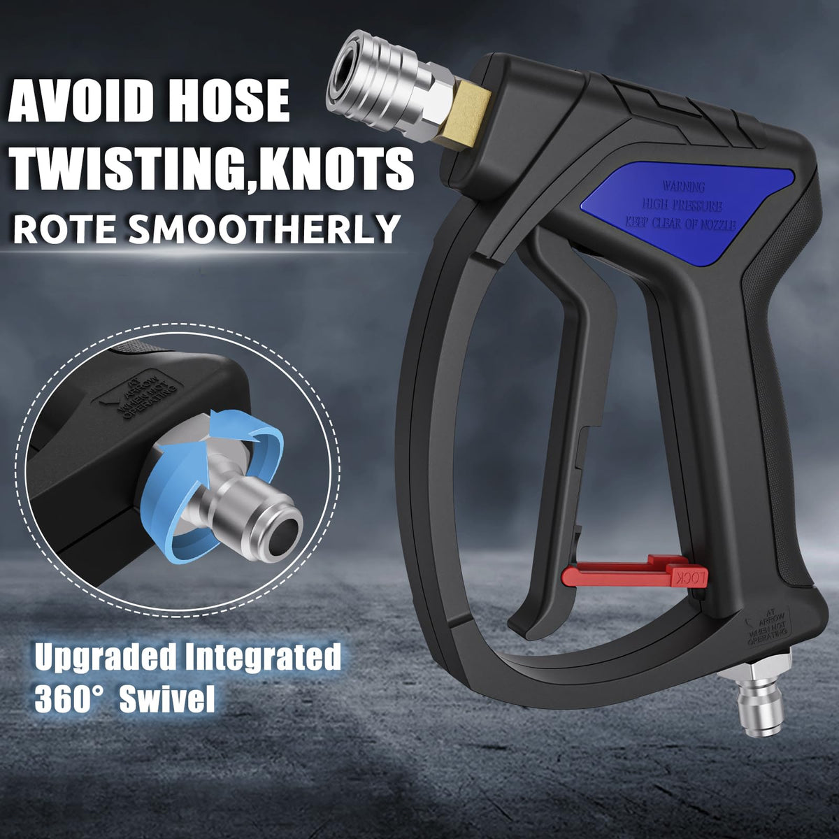 TUTULUCK 1/4 inch quick connector for fast, secure hose attachment.
