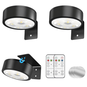 Tututry battery-powered picture light with remote control for convenient framing illumination.
