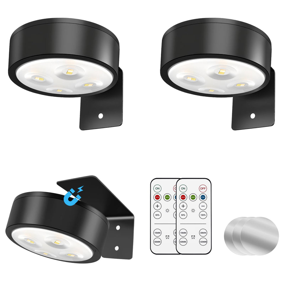 Tututry battery-powered picture light with remote control for convenient framing illumination.