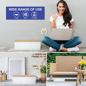 TuweChen bundle includes clips and ties to secure wires quickly.