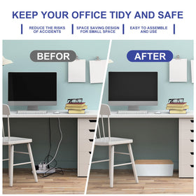 TuweChen 16x6.2x5.3 inch box fits desks.