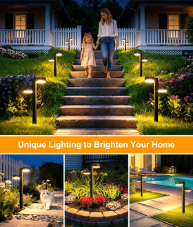 Gift-ready TuyLuxe solar pathway light set for housewarmings or holidays