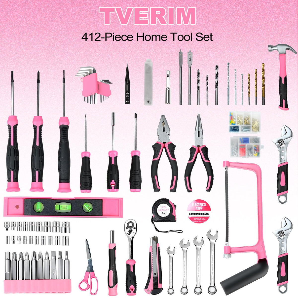 TVERIM double-decker tool box showing organized storage with an independent drawer.