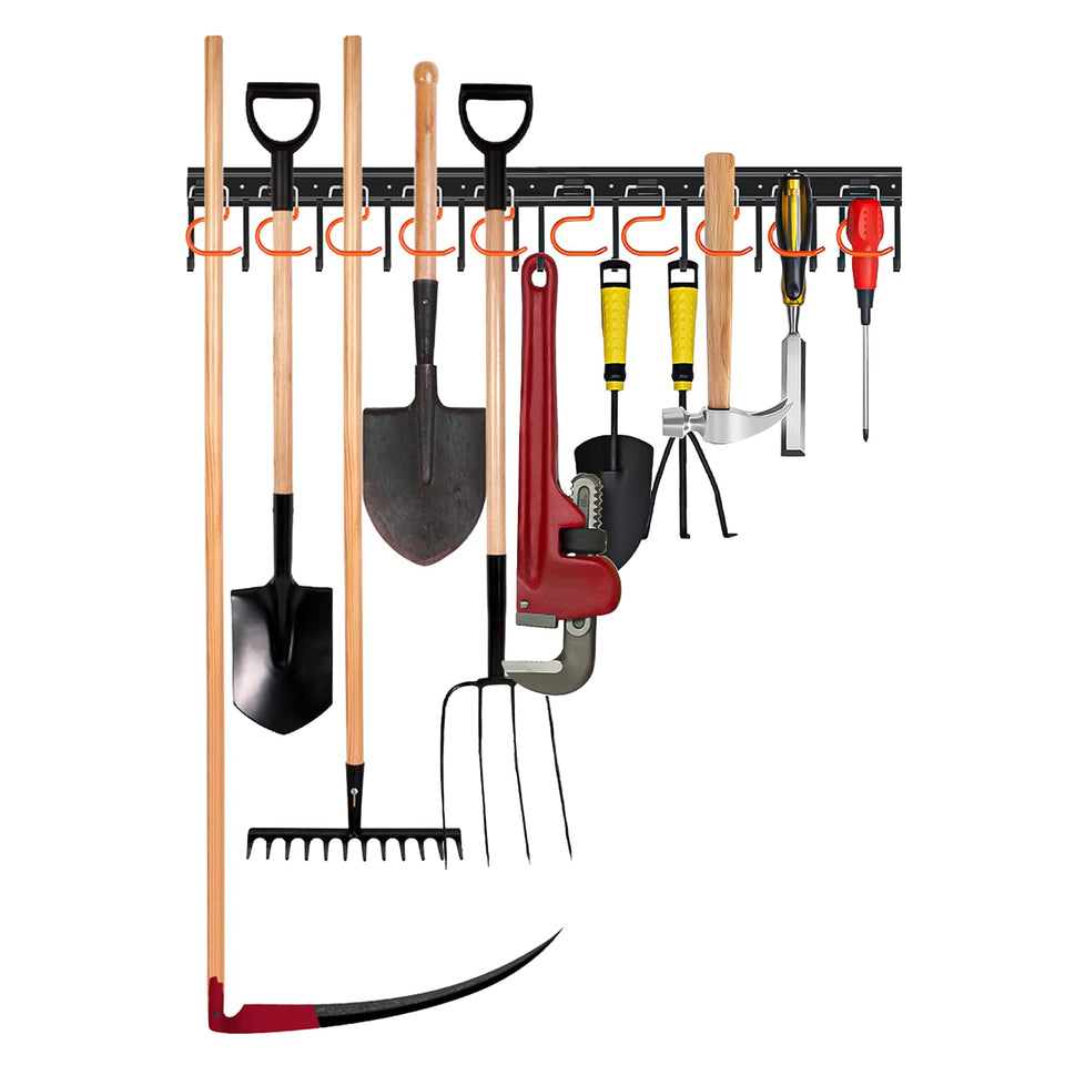 TVKB 34'' all-metal organizer backboard highlights durable iron construction for garage use.