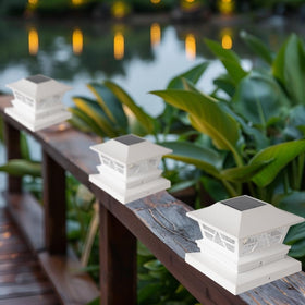 TW SHINE creates garden ambiance with soft post cap lighting