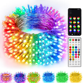 TW SHINE Smart Christmas Lights glow with 300 RGB LEDs for festive decor.
