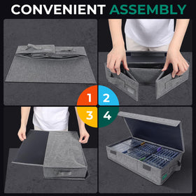 Twavetre cassette storage on a desk offers easy access and organization.