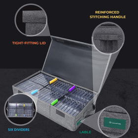 Twavetre rack includes clear index labels for quick tape identification.