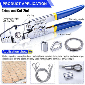 Twidec aluminum ferrules 160pcs for durable, secure rope connections.