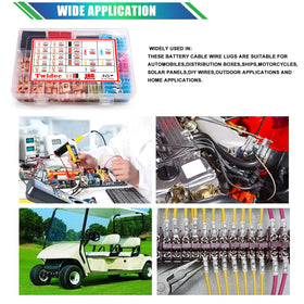 Twidec kit with ring crimps and heat shrink for automotive and home wiring.