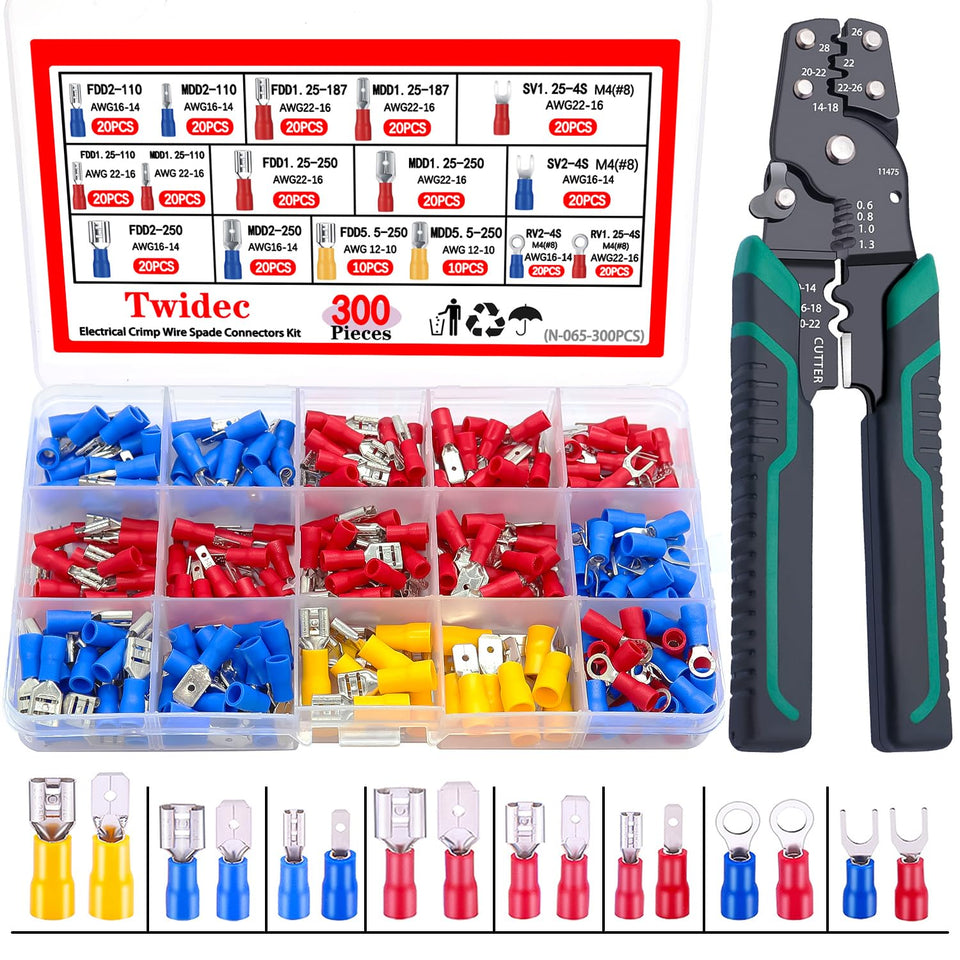 Twidec spade connectors storage box keeps parts organized for quick projects.