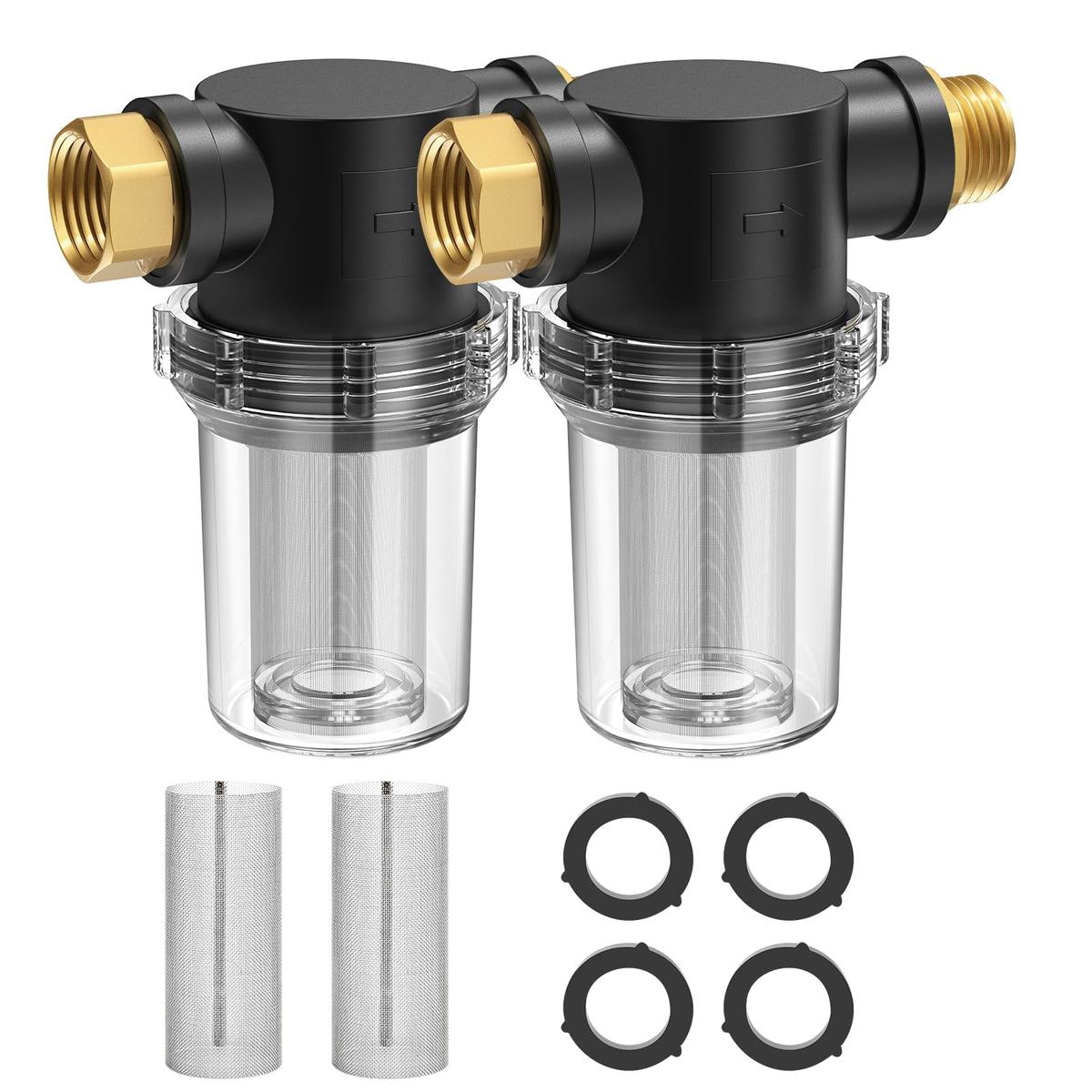 Twinkle Star hose filter assembly inline filtration for cleaner water before use.