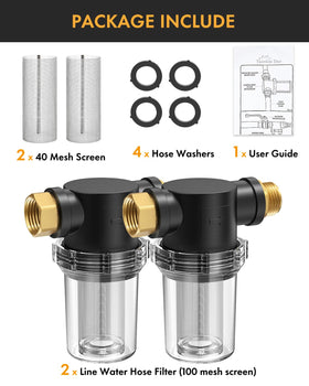 Twinkle Star installation shows easy connection to faucet or pressure washer inlet.