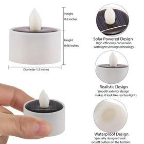 TWINKVILLA flameless-tea-light flickering-warm-white for safe romantic dinners