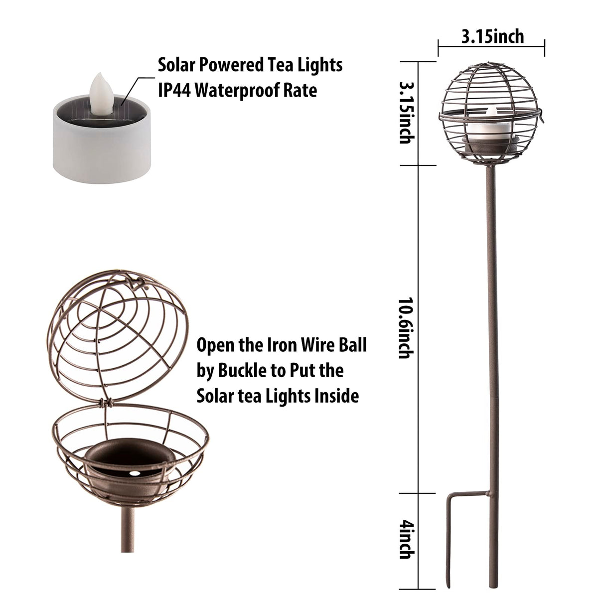 TWINKVILLA amber flicker LED creates flameless backyard ambiance