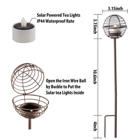 TWINKVILLA amber flicker LED creates flameless backyard ambiance