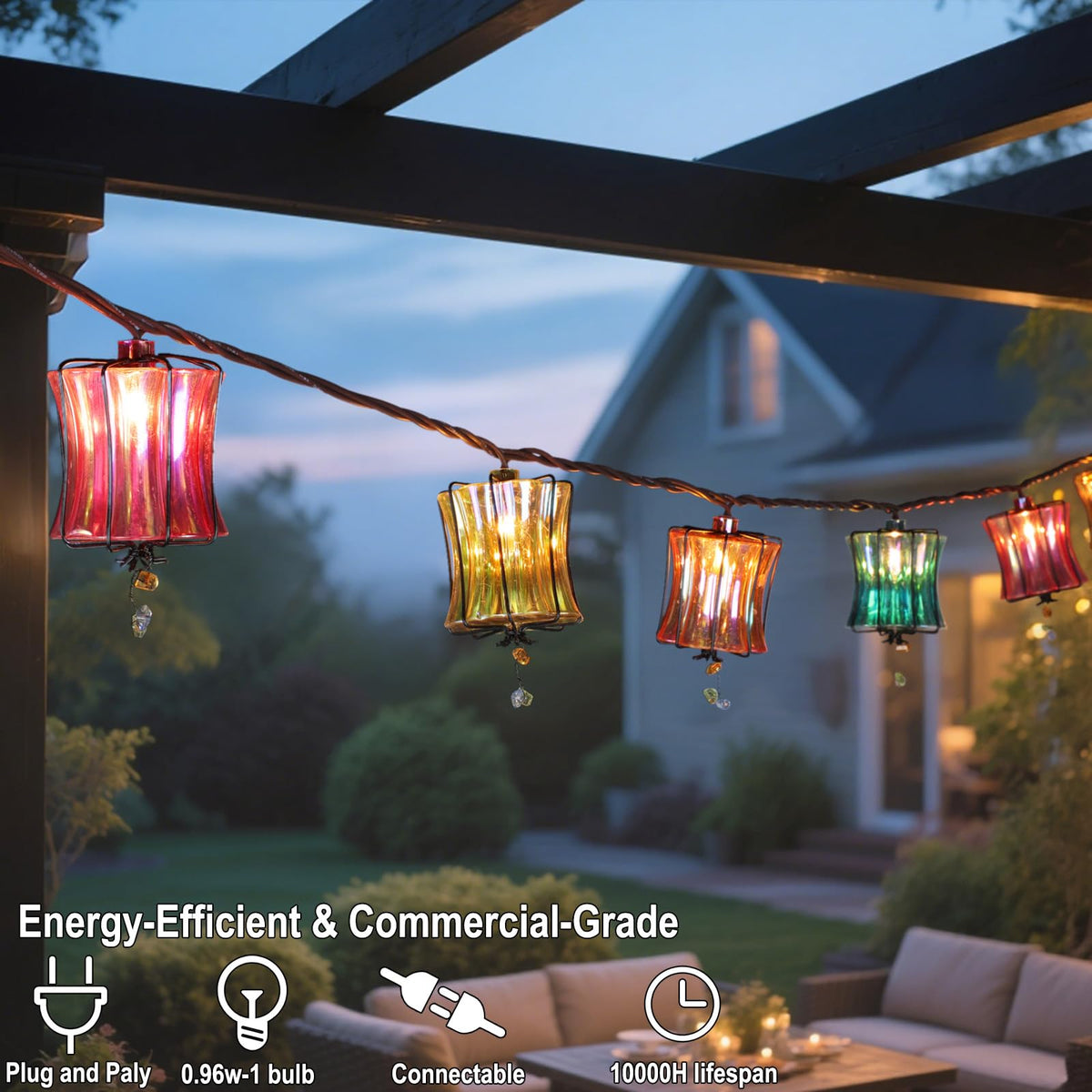 TWINKVILLA connectable patio lights offer scalable lighting for larger events.