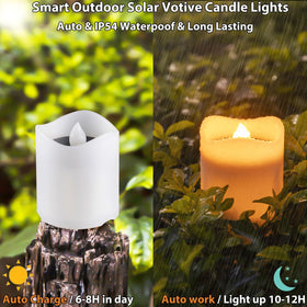 TWINKVILLA dusk-to-dawn-sensor-candle activates automatically for hands-free nights.