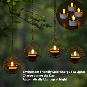 TWINKVILLA four-pack outdoor lanterns provide versatile yard illumination