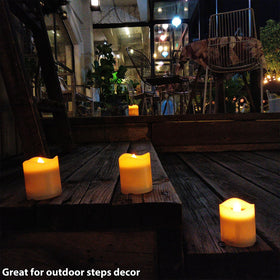 TWINKVILLA garden-porch-decor-candle adds warm ambience outdoors.