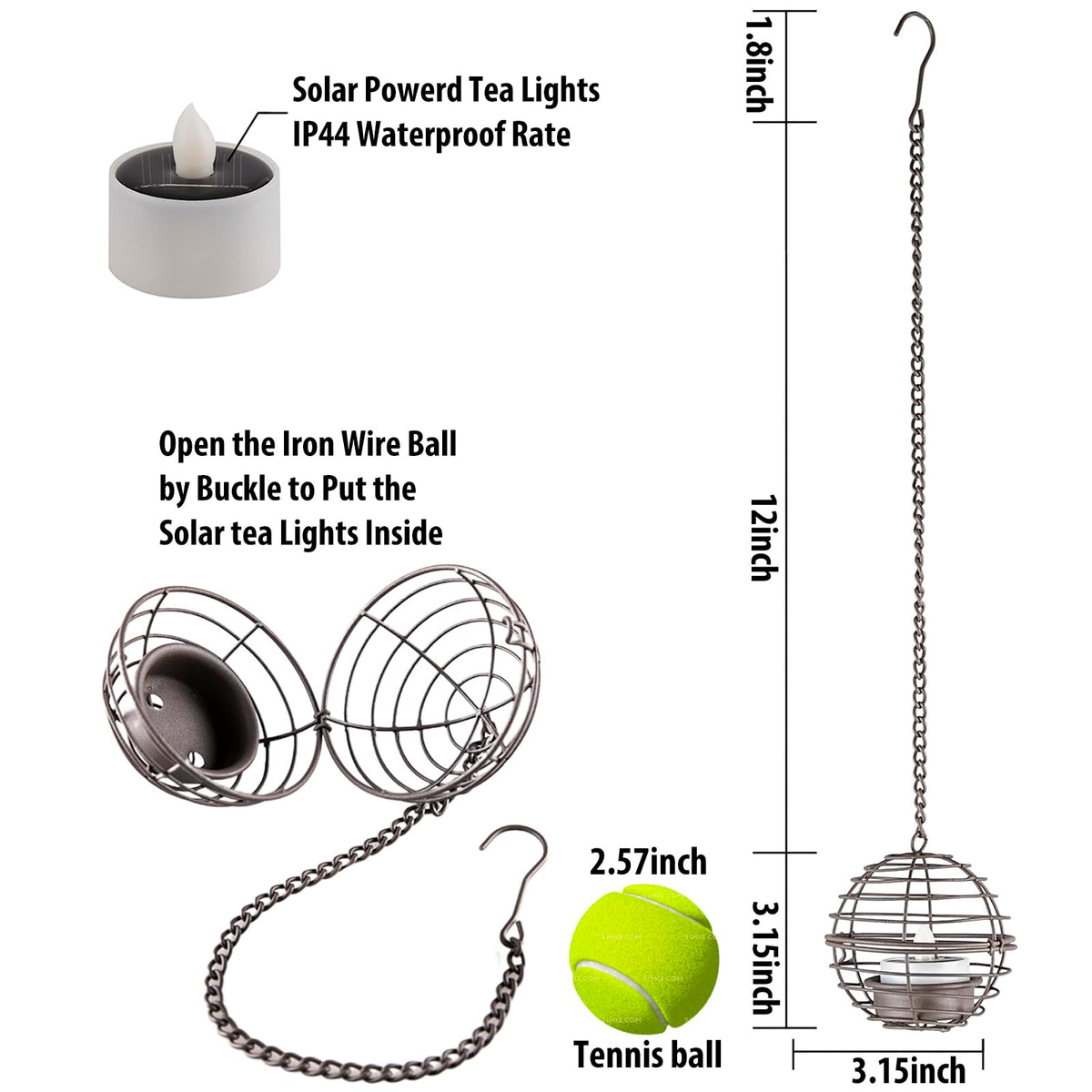 TWINKVILLA IP44 waterproof lantern built for all-weather outdoor use