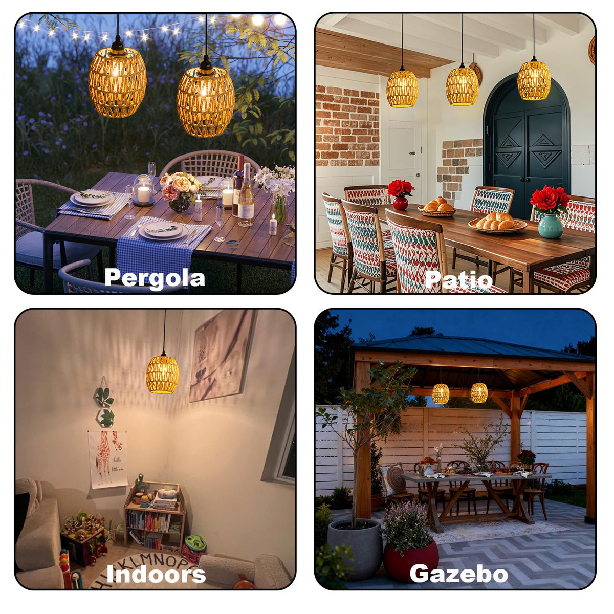 TWINKVILLA patio and gazebo decor that blends well with indoor ceilings.