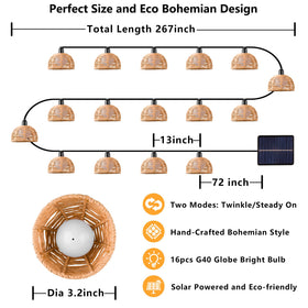 TWINKVILLA light fence line enhances garden edges with warm hue.