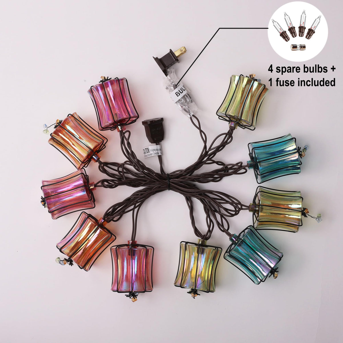 TWINKVILLA spare bulbs and fuse included for quick maintenance and setup.