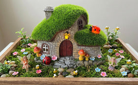 Twinkya faux moss roof texture adds natural charm to your yard