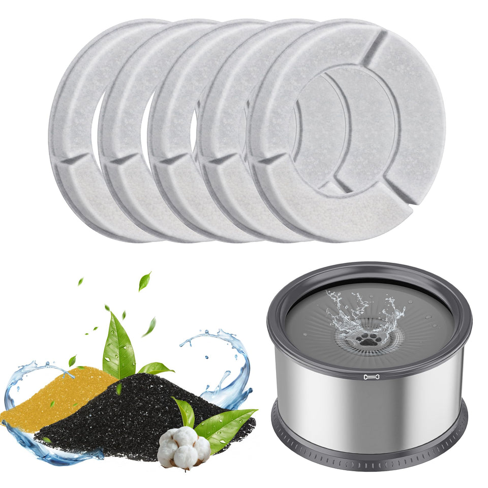 Twinsing 5pc filter pack, individually sealed for freshness.