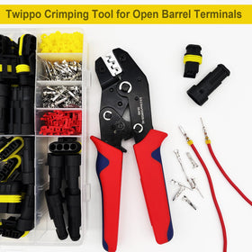 Twippo ergonomic grip reduces fatigue during long crimping sessions.