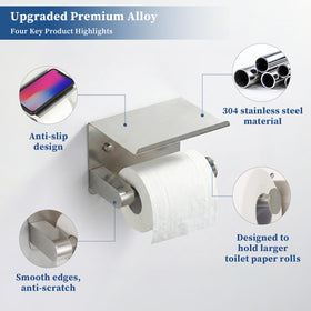 Twirobt brushed-nickel mega-roll compatibility for easy replacements