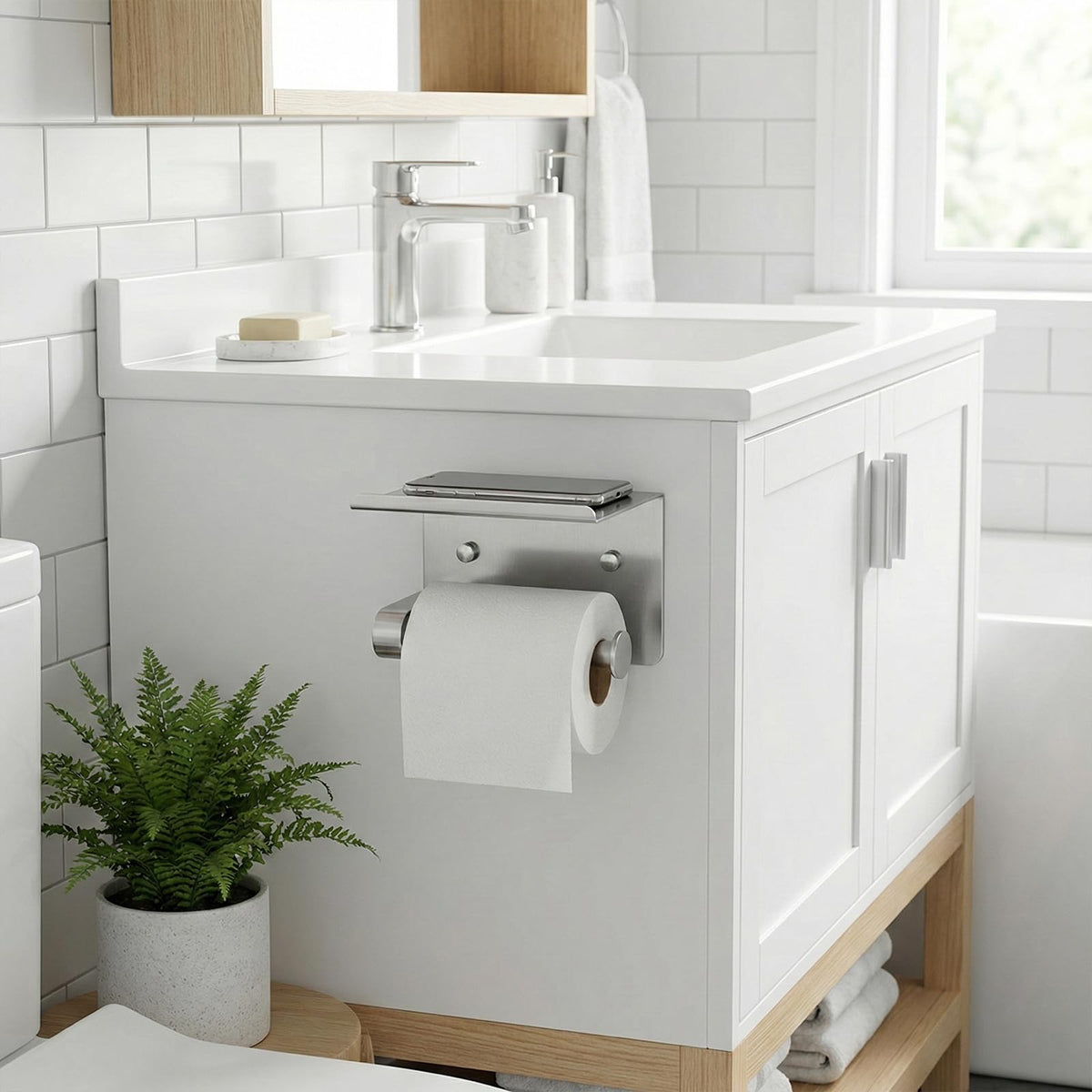 Twirobt space-saving wall-mount design fits small bathrooms with style