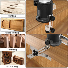 TwoWin TWOWIN Router Tool dust hood and accessories for DIY projects.