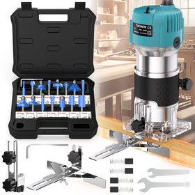 TwoWin router tool compact base view for precise edging and trimming