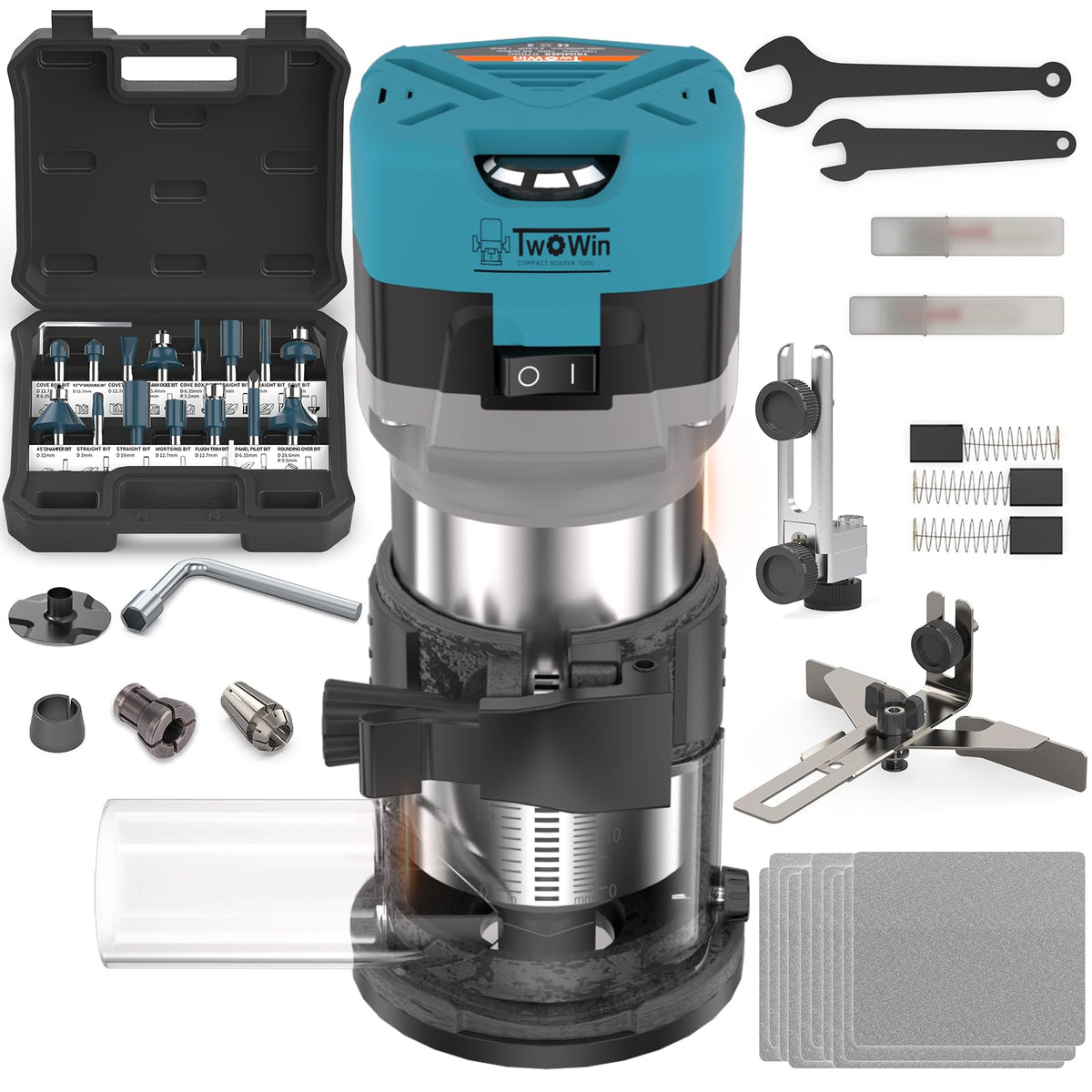 TwoWin TWOWIN Router Tool compact handheld body for controlled trimming.