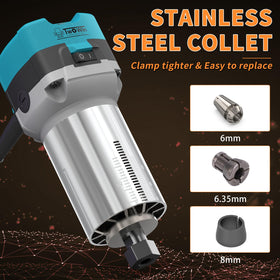 TwoWin TWOWIN Router Tool soft start reduces starting torque.