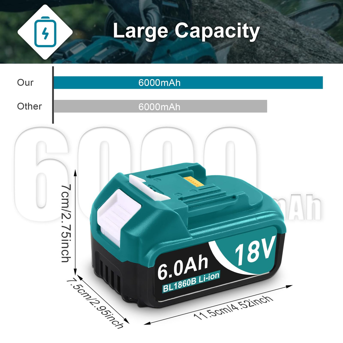 Twupixy battery LED indicator shows remaining power at a glance.