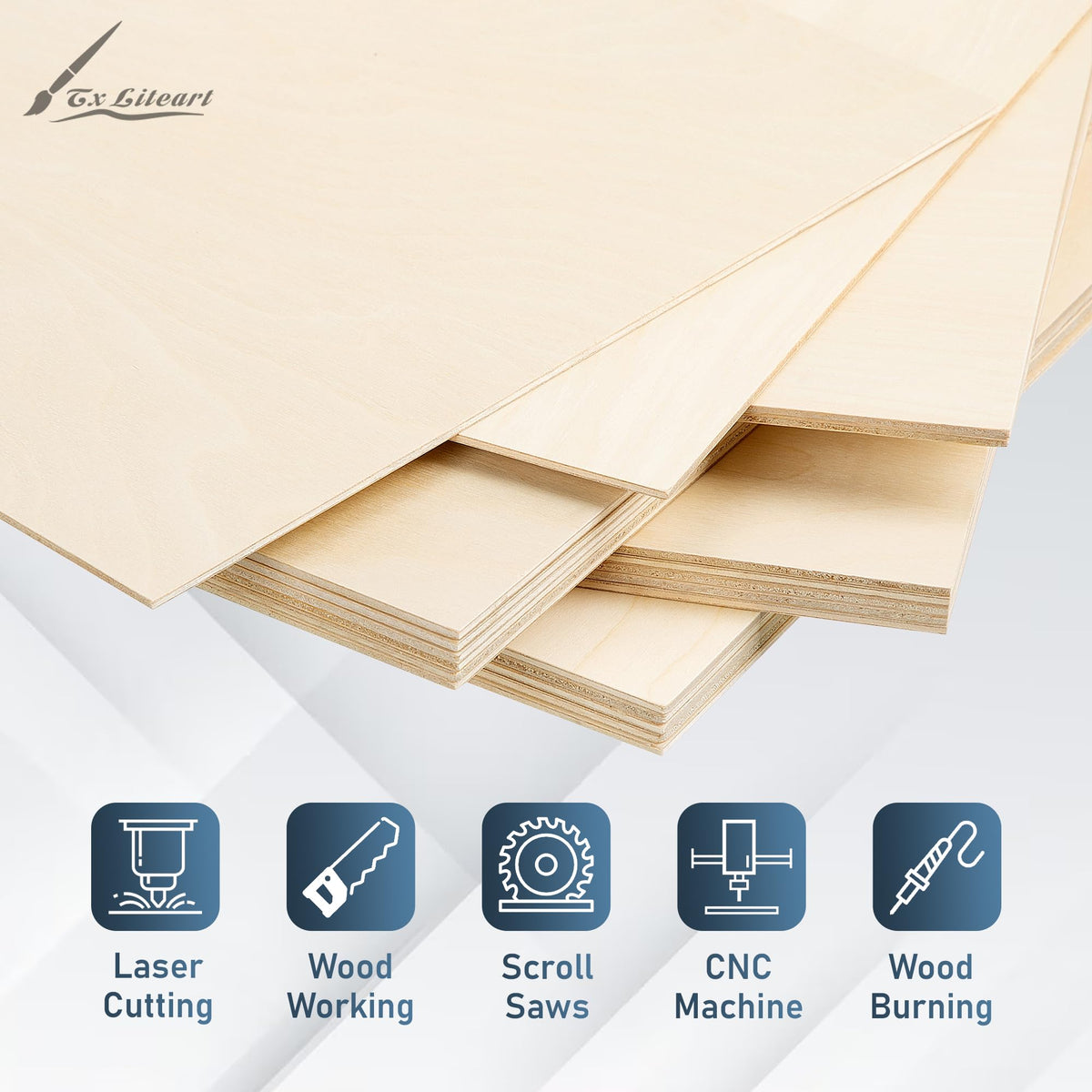 TX liteart individually wrapped sheets protect moisture during shipping.