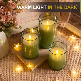 Tyawon LED candles with timer for effortless daily lighting