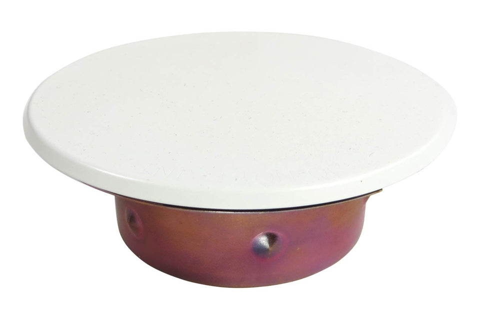 Tyco RFII white flat cover plate front view with clean lines