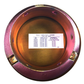 Tyco RFII white flat cover plate side view showing slim edge profile