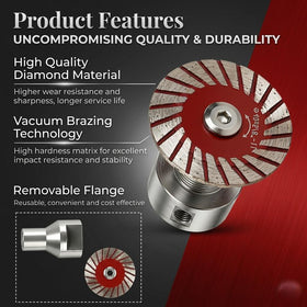 Tydlig diamond blade with flat edge for smoother cuts