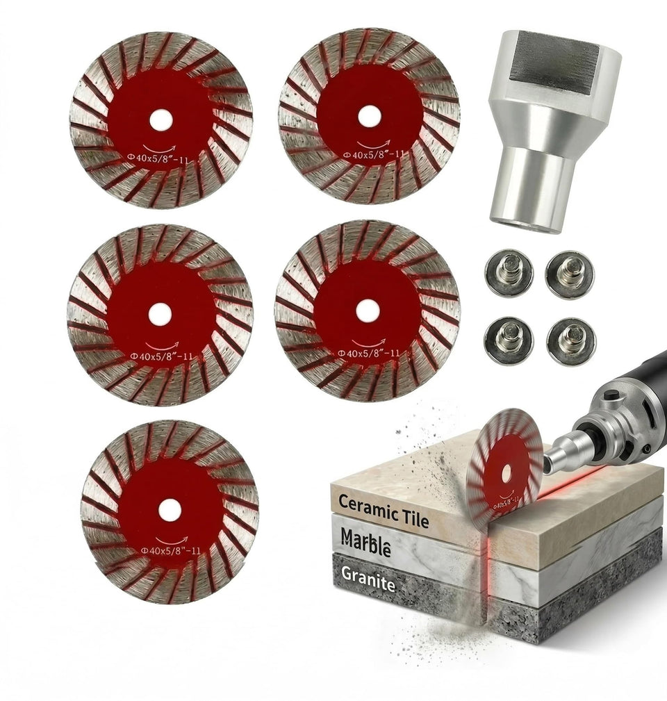Tydlig mini diamond blade set for precise stone cuts