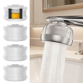 Tylola TWF Series filter cartridge reducing chlorine in tap water