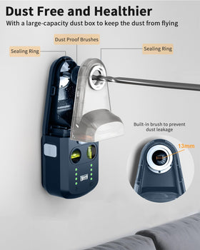 Tyrry wall support bracket enables versatile mounting options.