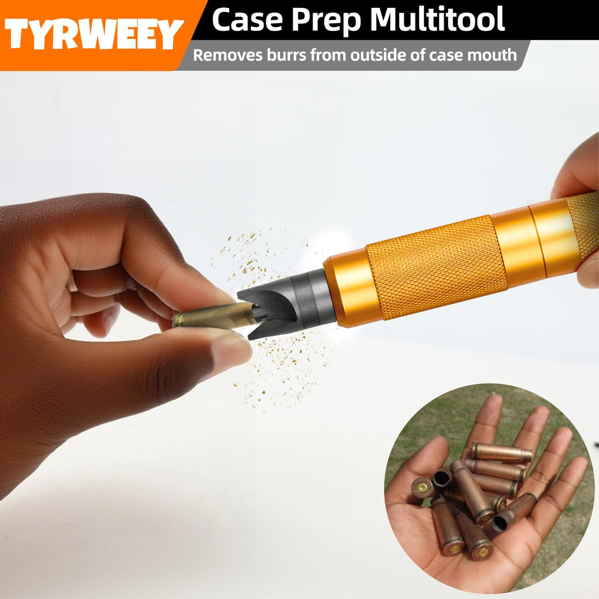 TYRWEEY Case Prep Multitool large primer pocket cleaner clears fouling from pockets