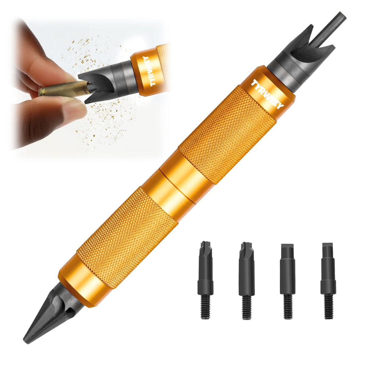 TYRWEEY Case Prep Multitool outside deburring tool smooths outer burrs for easier loading