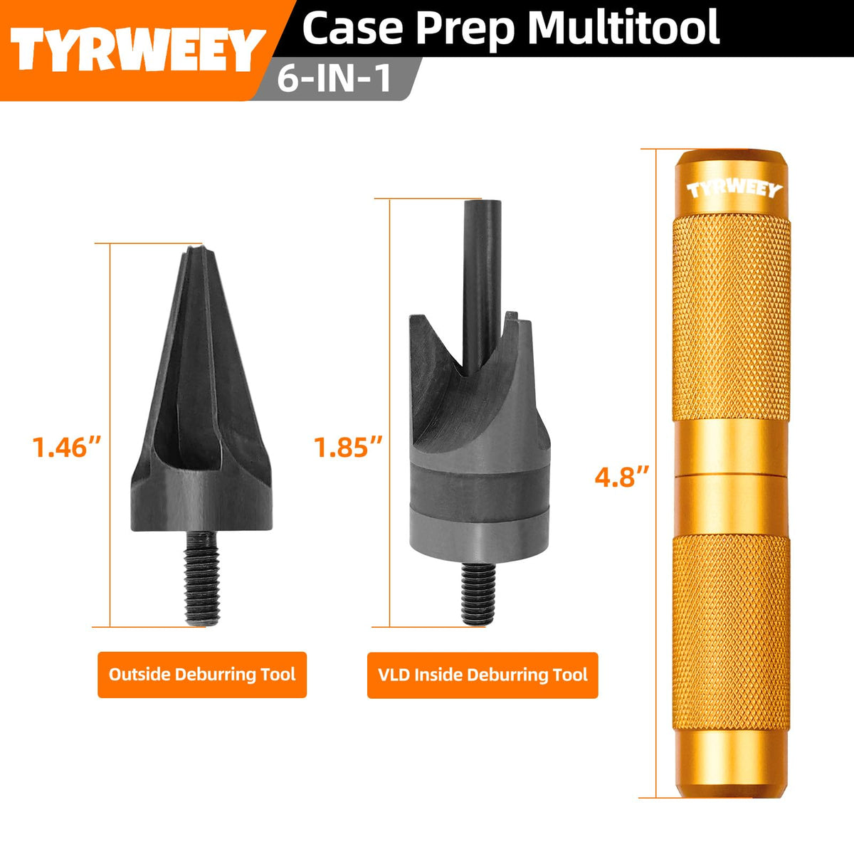 TYRWEEY Case Prep Multitool portable double-ended storage handle keeps tools organized